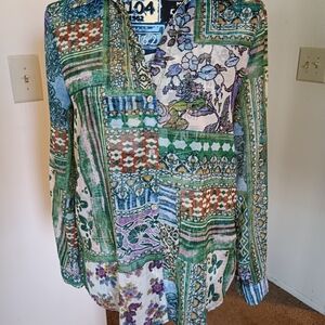 Multicolor Button Down Shirt